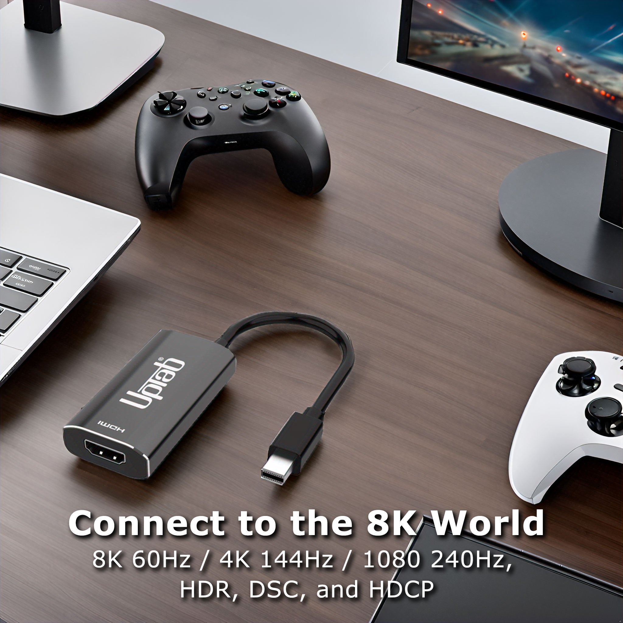 Mini DisplayPort 1.4 转 HDMI 2.1 8K 适配器